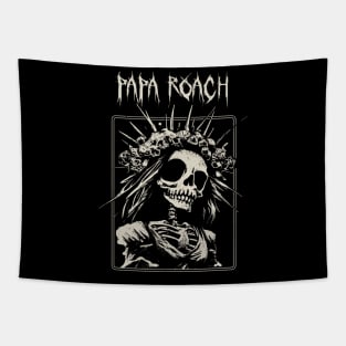 papa roach bridge skull Tapestry