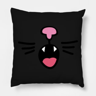 Angry Cat mouth Mask Pillow