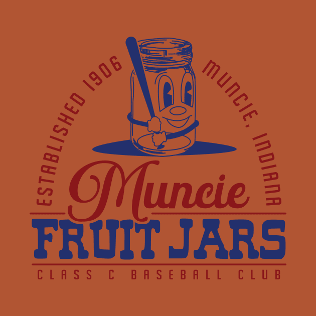 Muncie Fruit Jars Baseball by MindsparkCreative