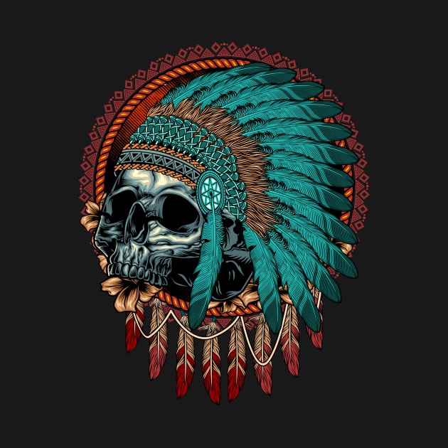 Indian Skull Head by FirmanHatibu123