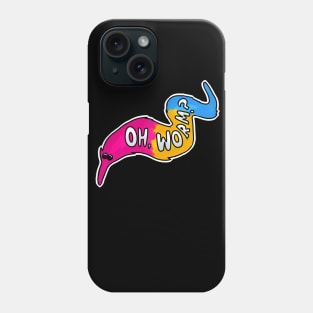 LGBTQ+ Pansexual Pride Worm on a String Phone Case