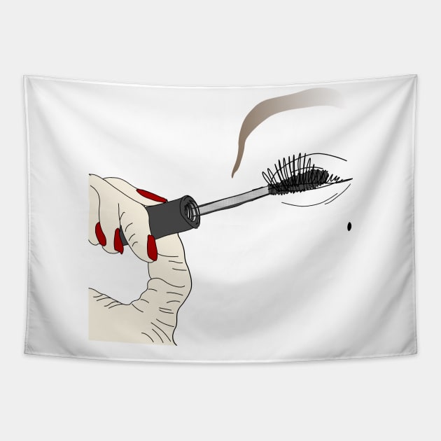 Mascara eye lash Tapestry by GribouilleTherapie