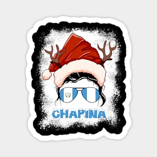 Guatemala girl, Chapina Christmas gift , Regalo Navidad Guatemala Magnet