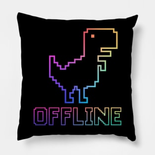 Dinosaur offline. Pillow