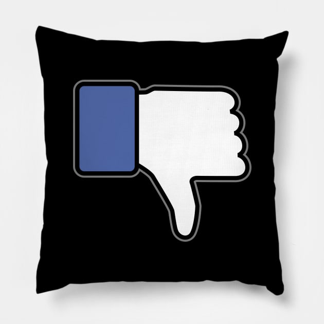 Thumbs down Pillow by Phil Tessier