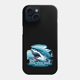 Great White Shark - WILD NATURE - GREAT WHITE SHARK -13 Phone Case