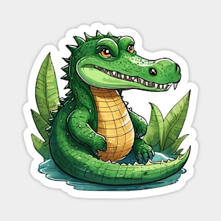 Charming Crocodile Magnet