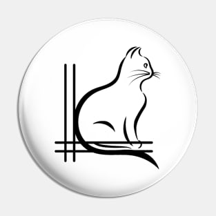 Cat Design Pin