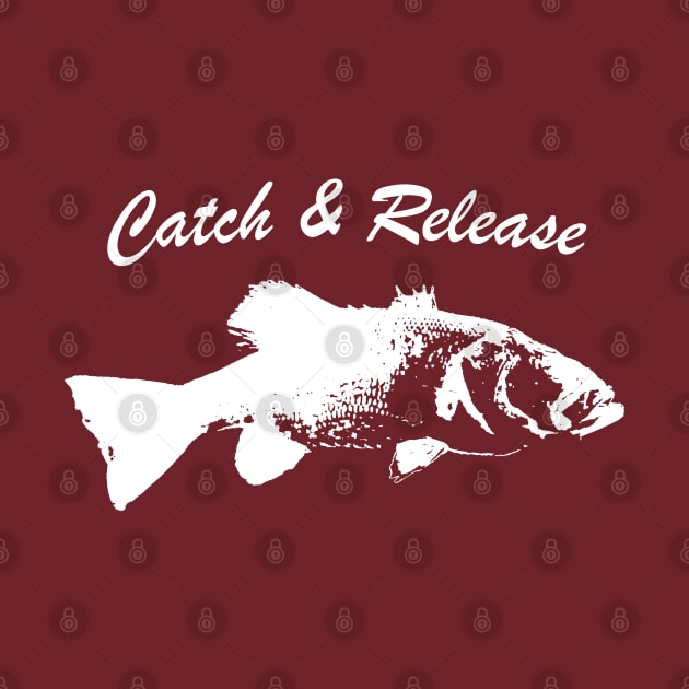 Catch and Release Series, Bass, White color by BassFishin