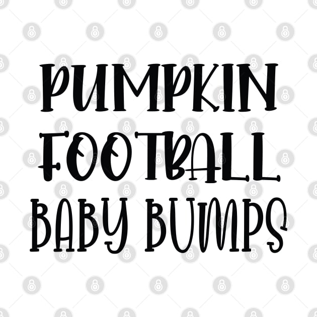 Pumpkin Football Baby Bumps / Football Pregnancy Announcement / Cute Halloween Pumpkin Gift New For Mom by WassilArt