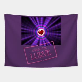 Spread the lurve Love heart Tapestry