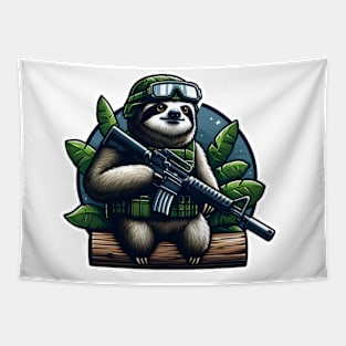 Tactical Sloth Tapestry