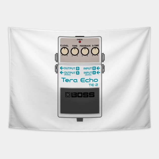 Boss TE-2 Tera Echo Guitar Effect Pedal Tapestry by conform