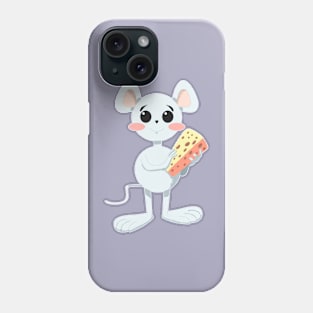 CUTE MOUSE WITH CHEESE Phone Case