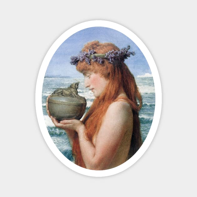 Pandora by Sir Lawrence Alma-Tadema Magnet by MasterpieceCafe