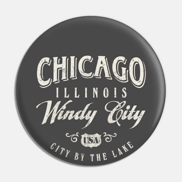 Chicago Illinois Windy City Pin by Designkix