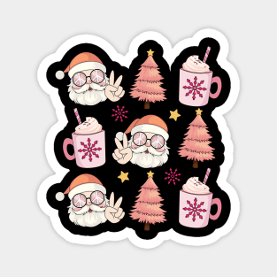 Santa pink cup Magnet