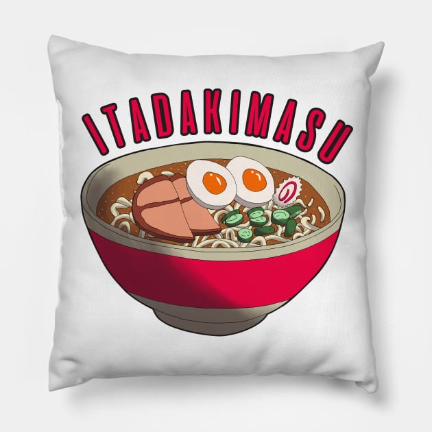 Itadakimasu Ramen Pillow by AidenCreations