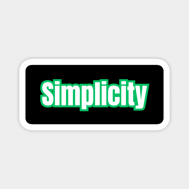 Simplicity Magnet by The Rule