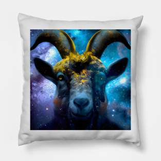 Painted Goat Pillow