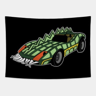 Frankenstein's Corvette Tapestry