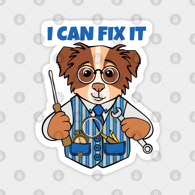 Fix It Handyman DIY Dog Magnet by Sue Cervenka