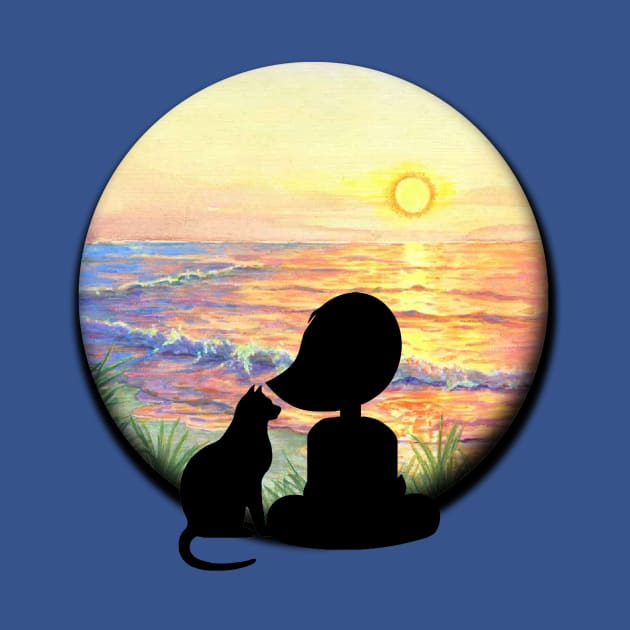 My Cat & Me - Sunrise by VersatileCreations2019