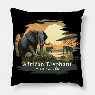 African Elephant - WILD NATURE - ELEPHANT -11 Pillow