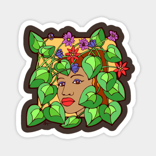 Tangled Ivy Flower Girl Magnet
