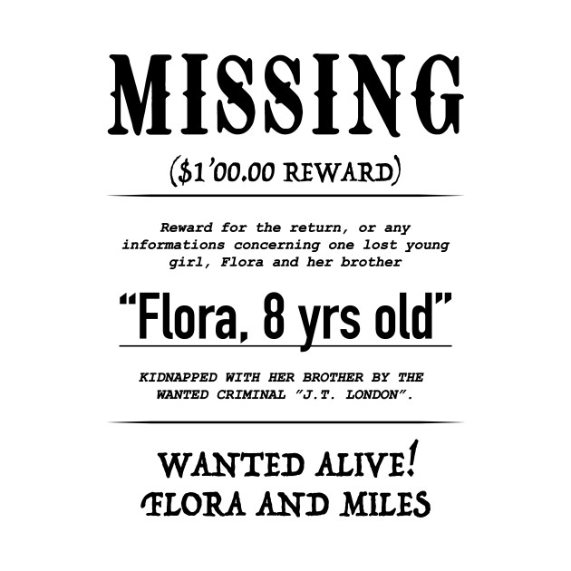 MISSING Flora Front and back by Profoundlyexceeded 