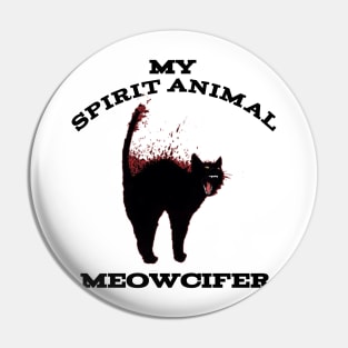 Meowcifer Pin