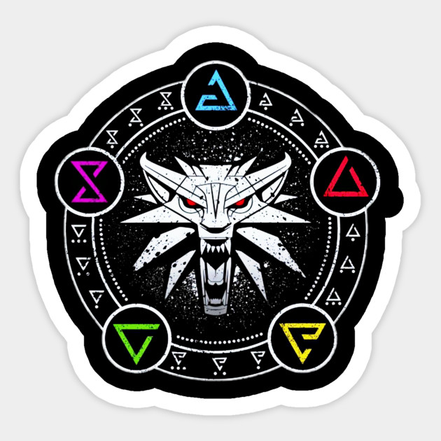 Witcher Wolf Head The Witcher Sticker Teepublic Au