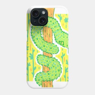 Green African Bush Viper on a Tree in Acrylic Phone Case