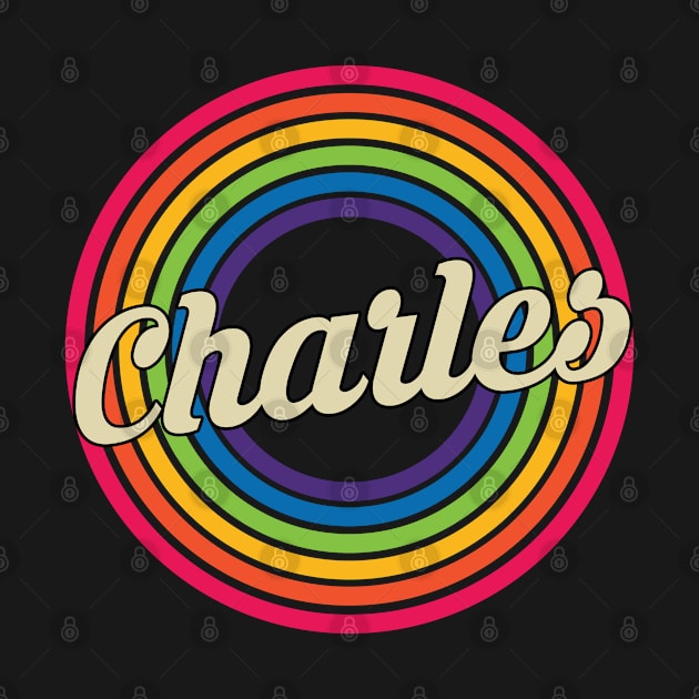 Charles - Retro Rainbow Style by MaydenArt