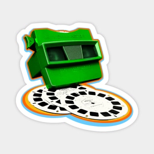 Super View-Master Toy in Green with Candy Color Bursts Magnet