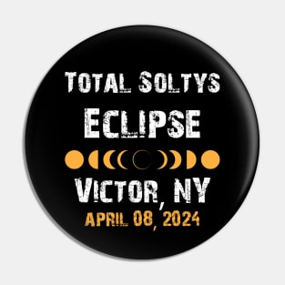 Total Soltys Solar Eclipse Victor NY 2024, 04.08.24 New York Pin