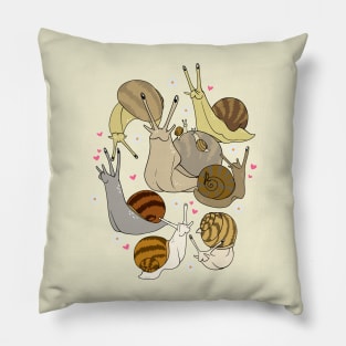 Snail family Pillow