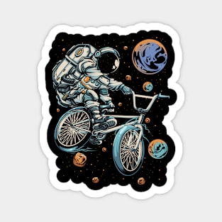 Astronaut BMX Bike Tricks Magnet