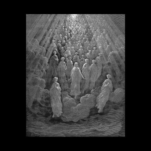 High Resolution Gustave Doré Illustration The Glowing Souls by tiokvadrat