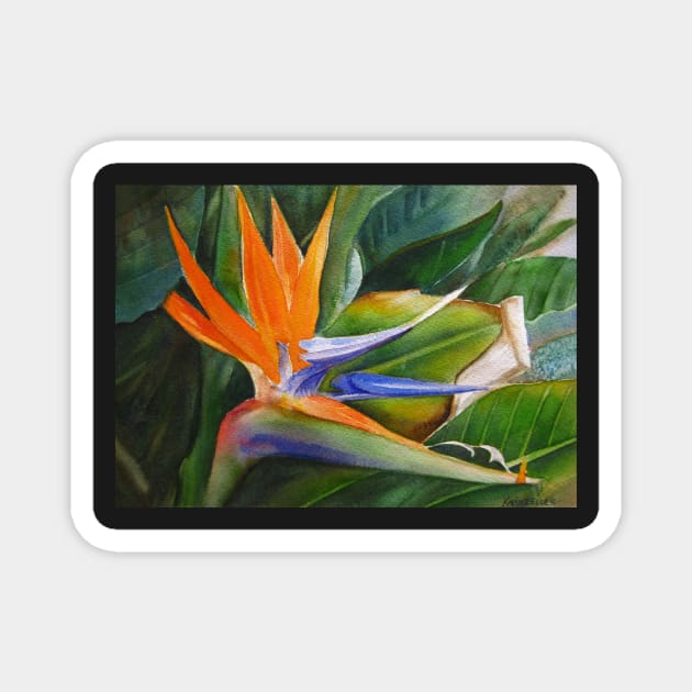 Bird of Paradise Magnet by karincharlotte