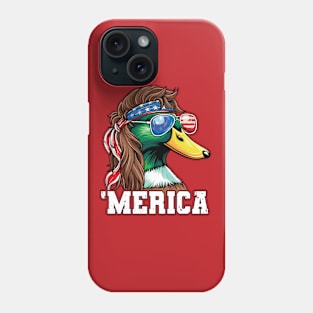 Merica Mullet Mallard Duck 4th of July Phone Case