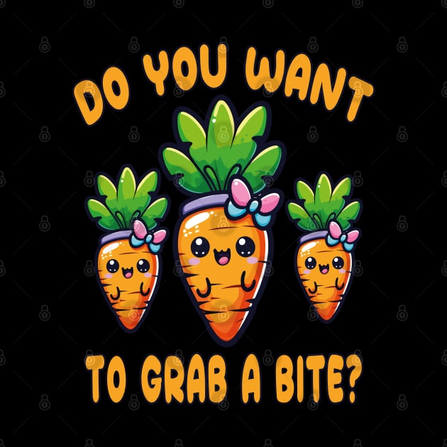 Do You Want to Grab a Bite? (International Carrot Day Carrot Tee) by chems eddine