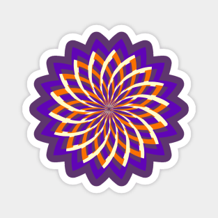 Lotus Flower Geometric Mandala Magnet