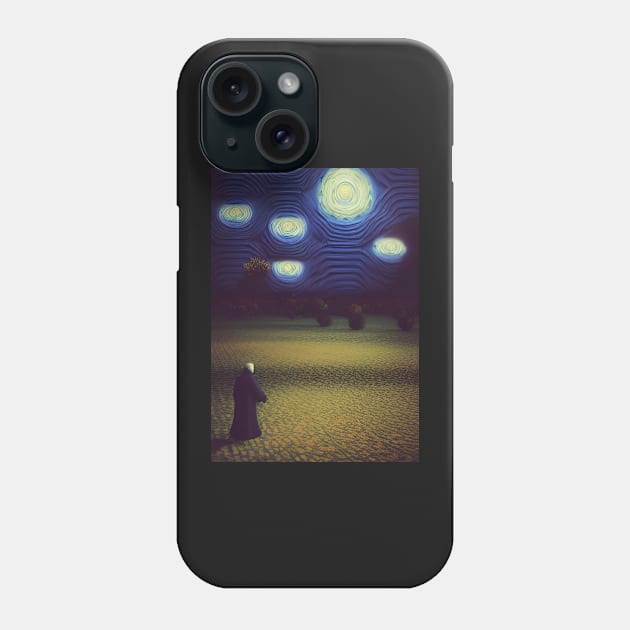 GHOSTLY FIGURE ON HALLOWEEN NIGHT Phone Case by sailorsam1805