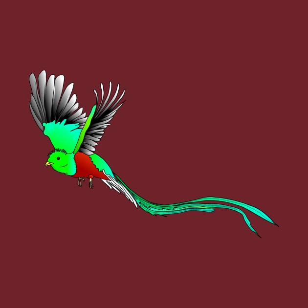 Quetzal sacred bird by FabuleusePlanete