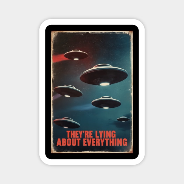 New Jersey Drones UFO Magnet by QuirkyQuest Creations