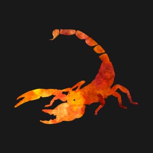 Fiery Scorpion Design T-Shirt