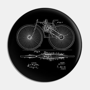 Bicycle Vintage Patent Drawing Pin