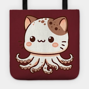 big head octopuss cat Tote