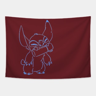 Stitch Line Blue Tapestry